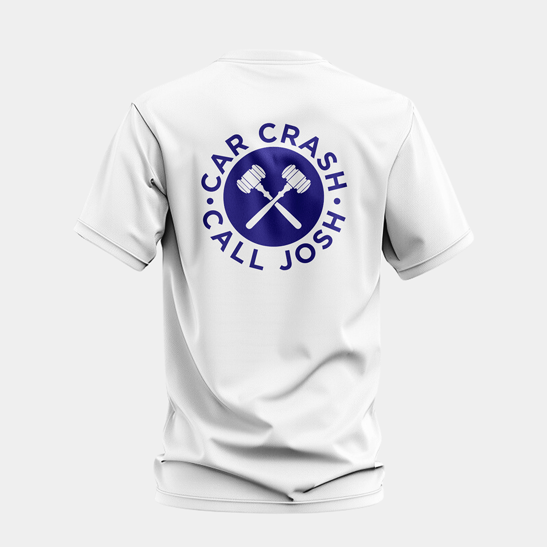 Car Crash? Call Josh! TEE (White)