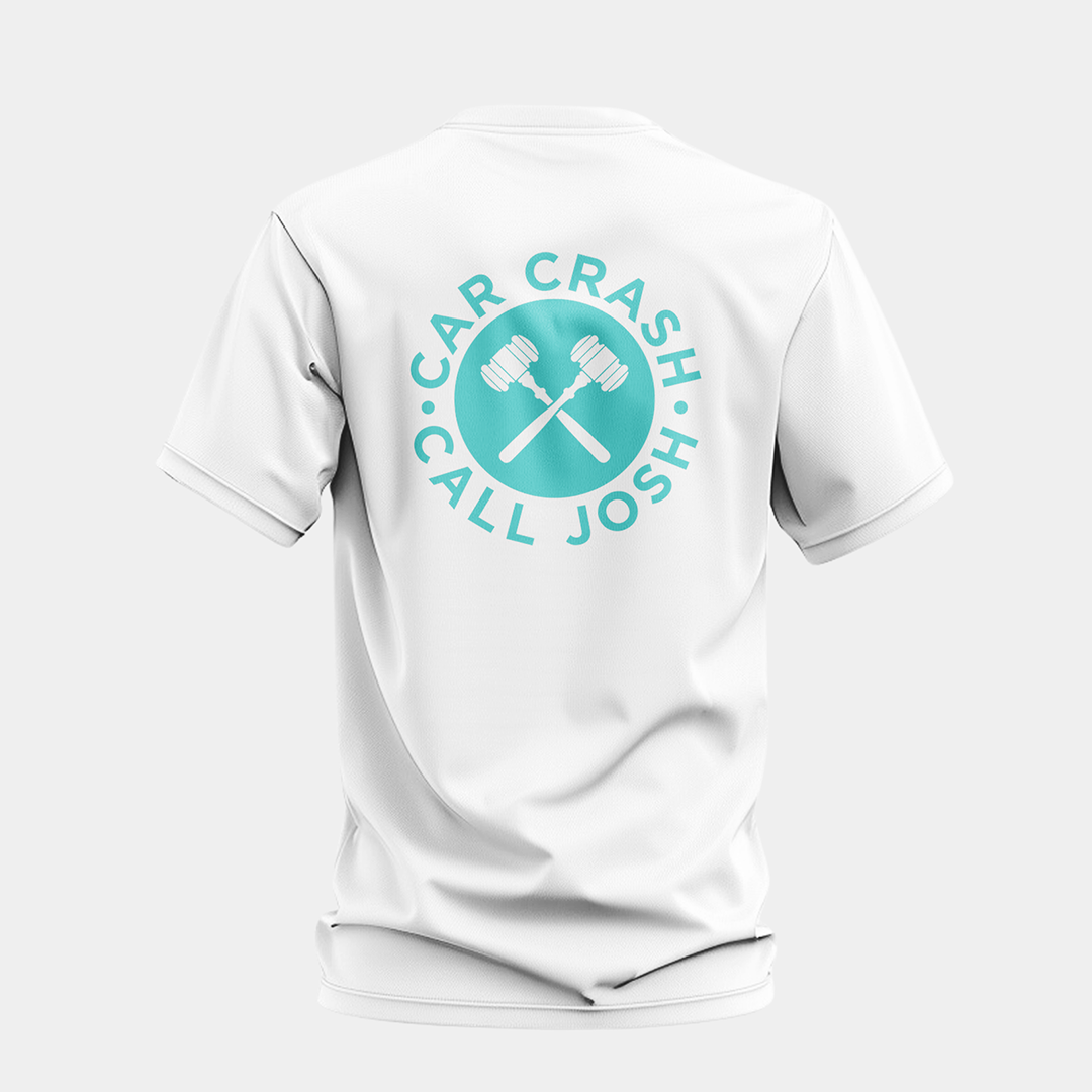 Car Crash? Call Josh! TEE (White)