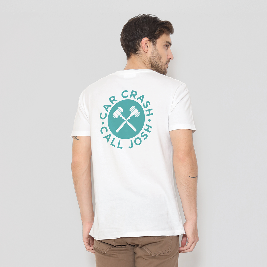 Car Crash? Call Josh! TEE (White)