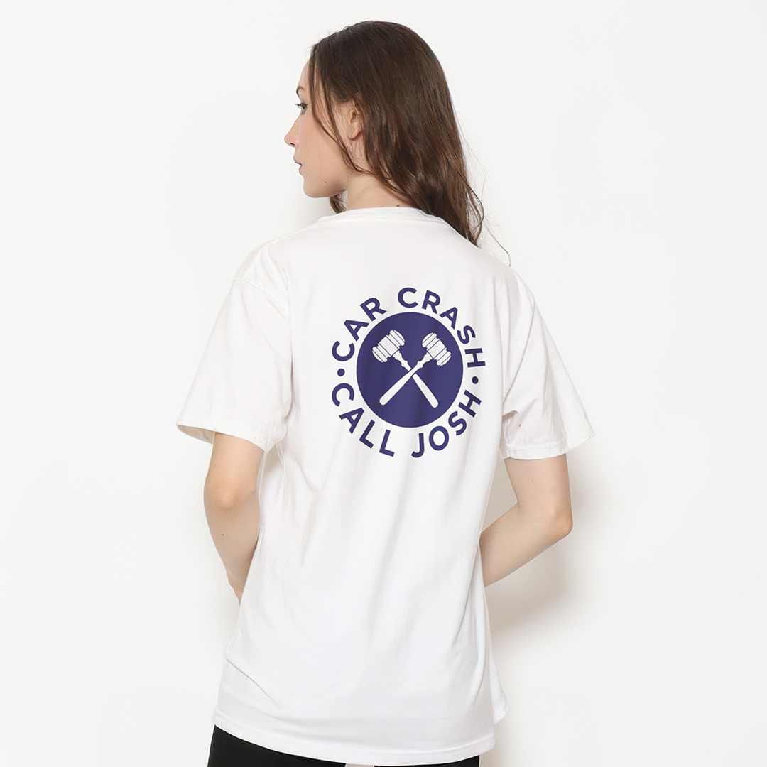 Car Crash? Call Josh! TEE (White)